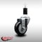Service Caster 3.5'' SS Black Poly Wheel Swivel 1-3/8'' Expanding Stem Caster SCC-SSEX20S3514-PPUB-BLK-138 - alternate 2